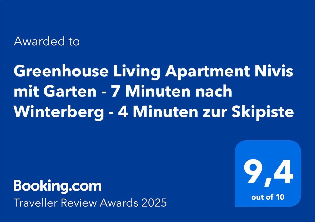 Greenhouse Living Apartment Nivis Mit Garten - 4 Minuten Nach Winterberg - Wandern, Mountainbike Fahren - Natur Geniessen Medebach Esterno foto